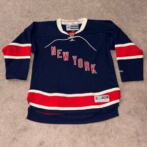 New York Rangers Reebok NHL Youth Jersey Size Large / XL Alternate